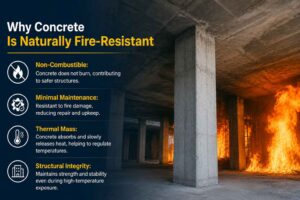 Why Concrete Is Naturally Fire-Resistant