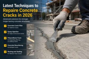 Latest Techniques to Repaire Concrete Cracks in 2026