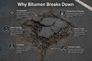 Why Bitumen Breaks Down
