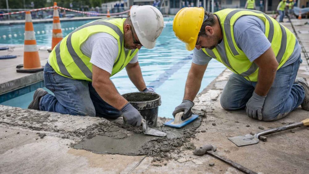 Swimming Pool Concrete Repairs for Commercial & Public Facilities