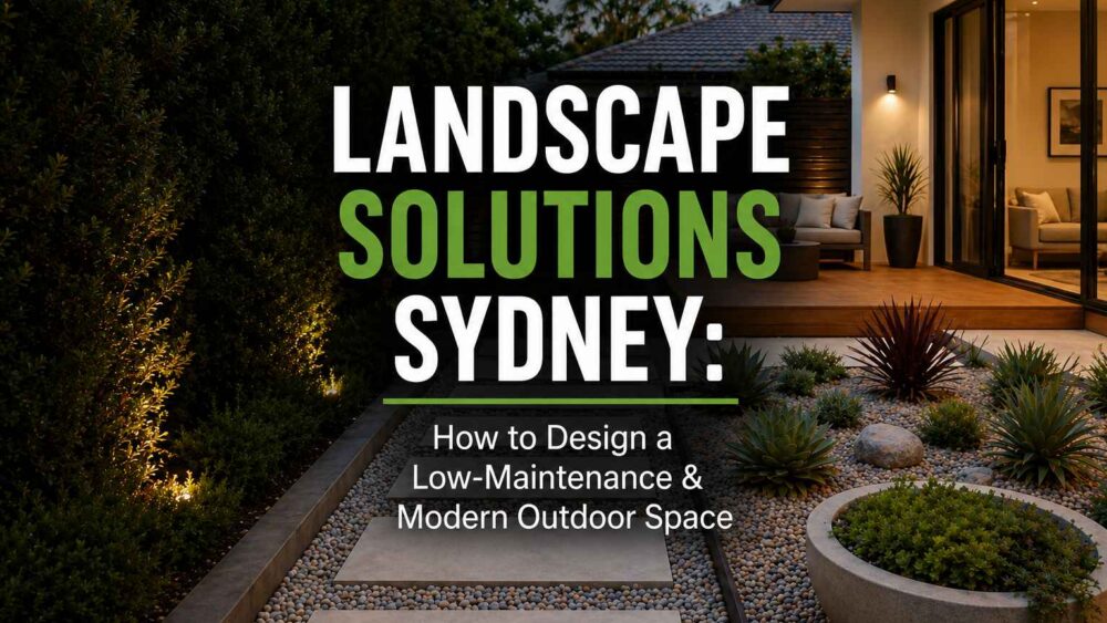 Landscape Solutions Sydney How to Design a Low-Maintenance & Modern Outdoor Space