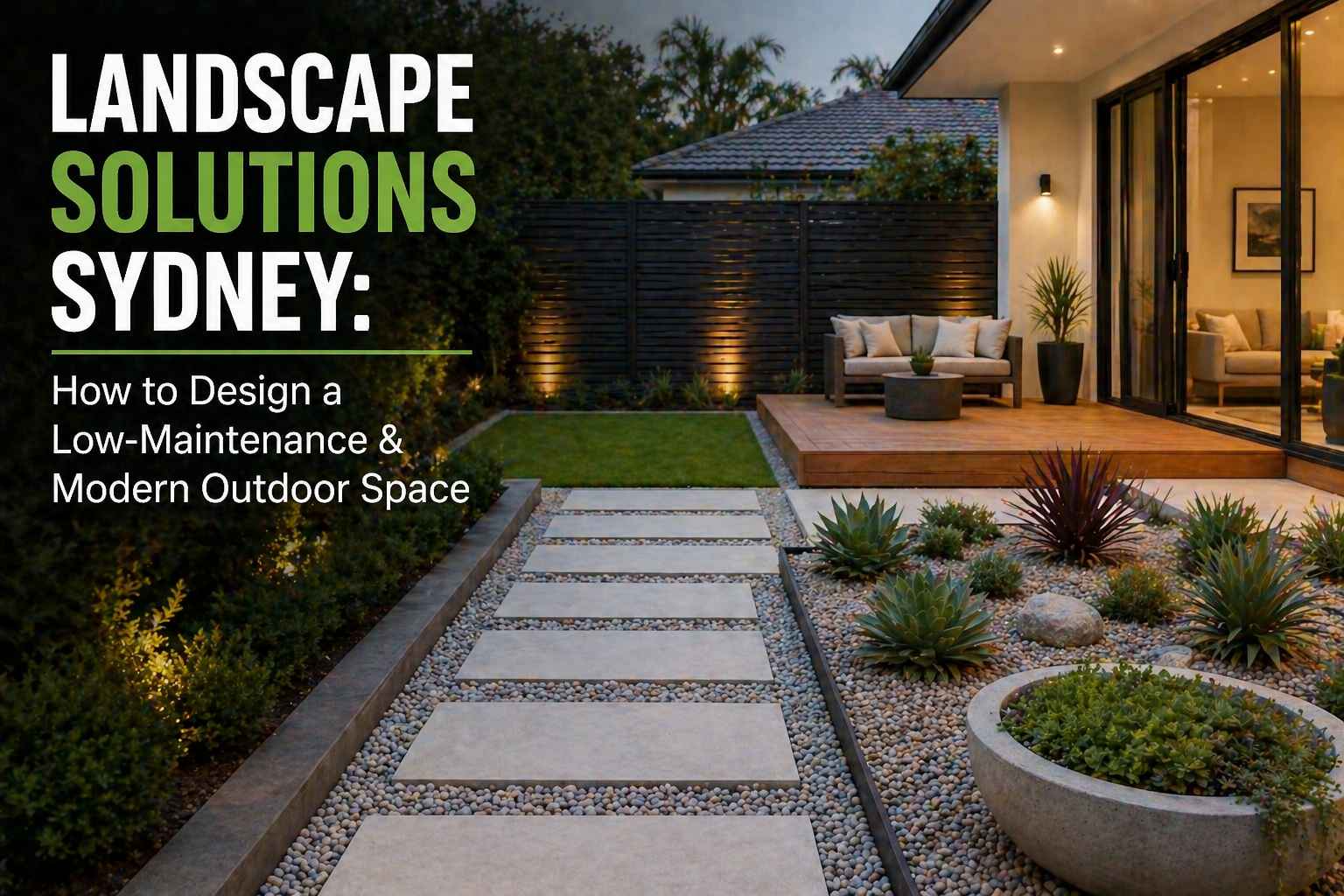 Solution Landscape Landscape Solutions Sydney How to Design a Low-Maintenance
