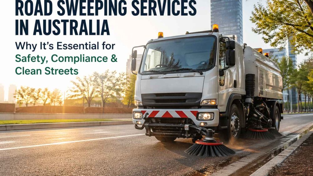 Road Sweeping Services in Australia Why It’s Essential for Safety, Compliance & Clean Streets