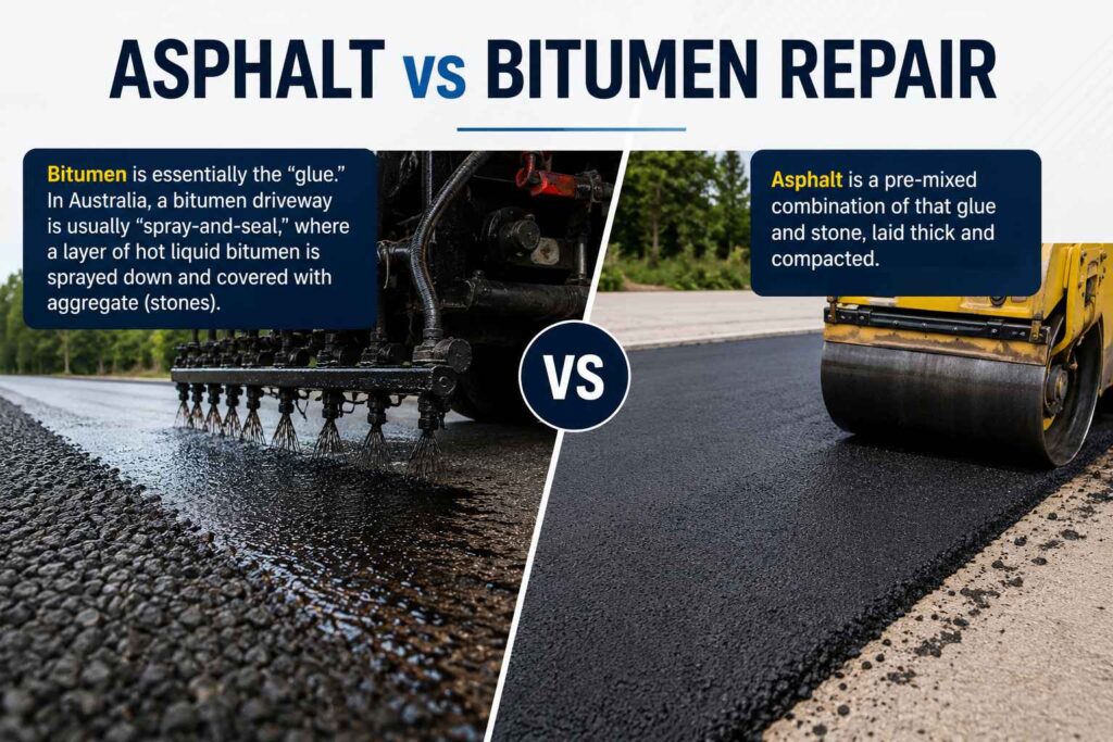 Bitumen Repair in Australia: How to Fix Cracks, Potholes | Guide