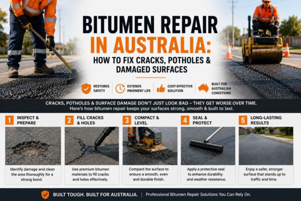 Bitumen Repair in Australia How to Fix Cracks, Potholes & Damaged Surfaces