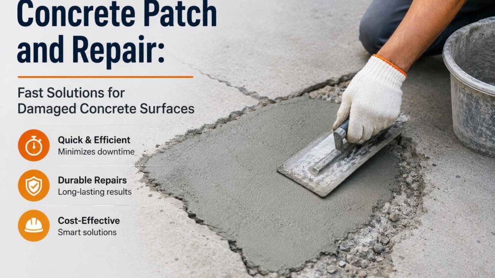 Concrete Patch and Repair: Fast Solutions for Damaged Concrete Surfaces