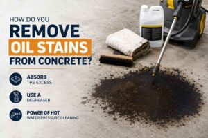 How Do You Remove Oil Stains from Concrete