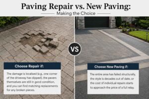Paving Repair vs. New Paving Making the Choice