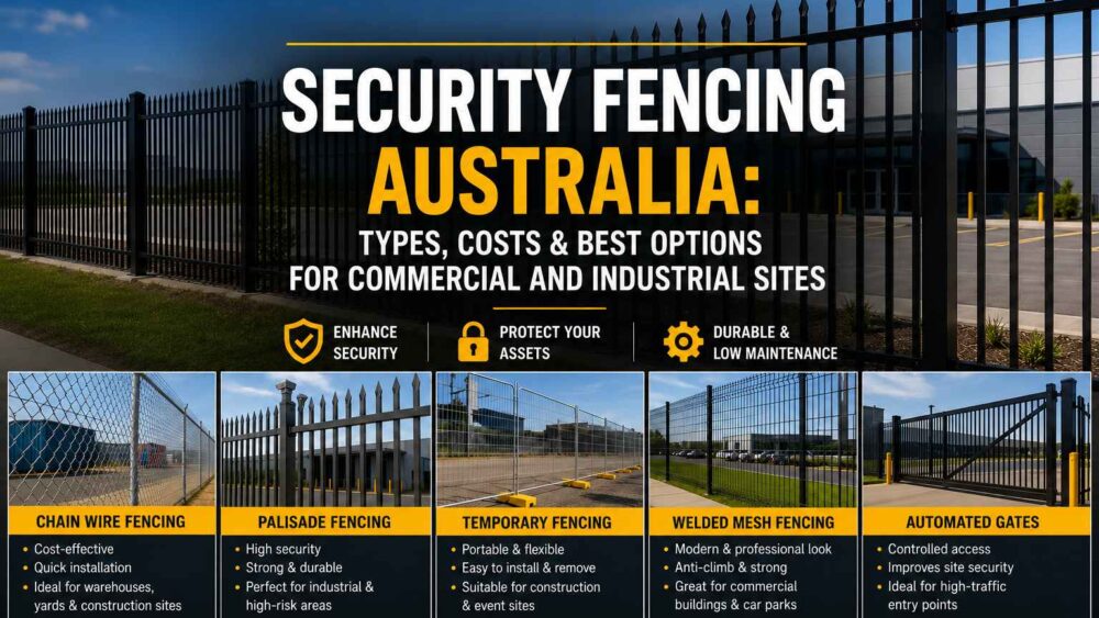 Security Fencing Australia Types, Costs & Best Options for Commercial and Industrial Sites