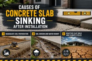 Causes of Concrete Slab Sinking After Installation