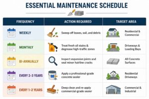Essential Maintenance Schedule