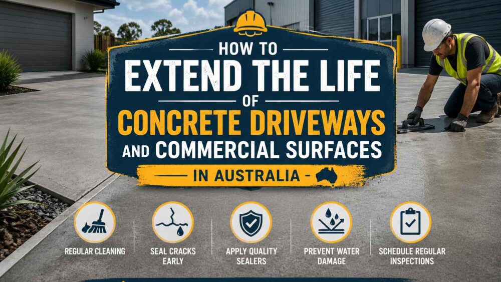 How to Extend the Life of Concrete Driveways and Commercial Surfaces in Australia