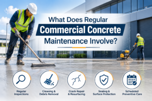What Does Regular Commercial Concrete Maintenance Involve