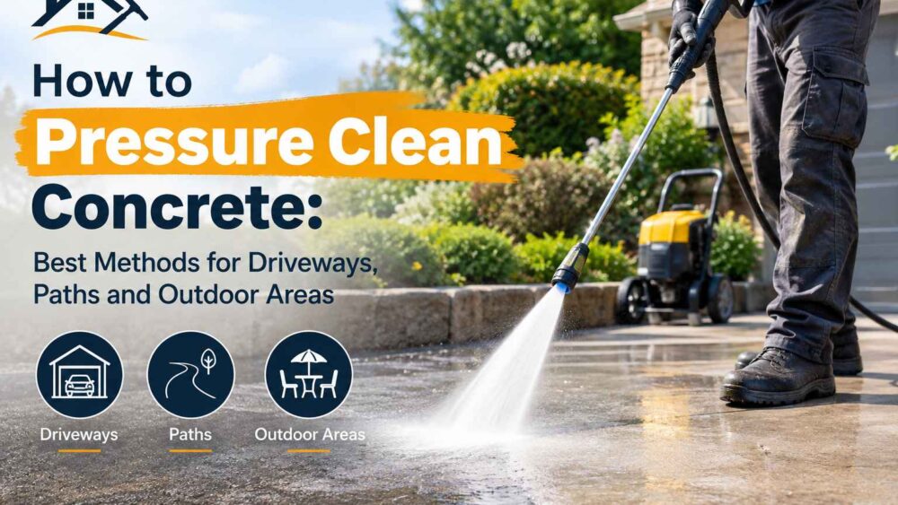 How to Pressure Clean Concrete