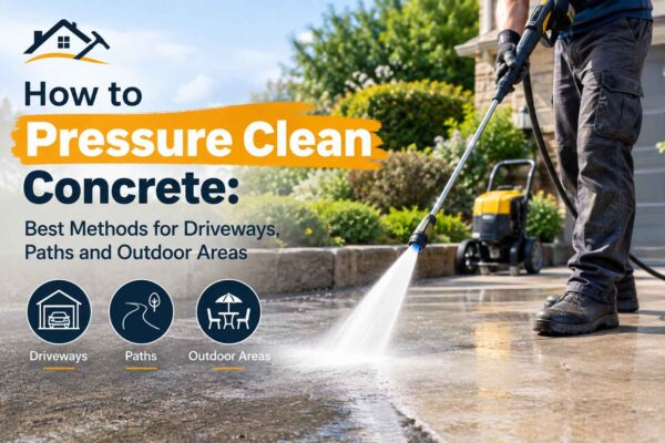 How to Pressure Clean Concrete