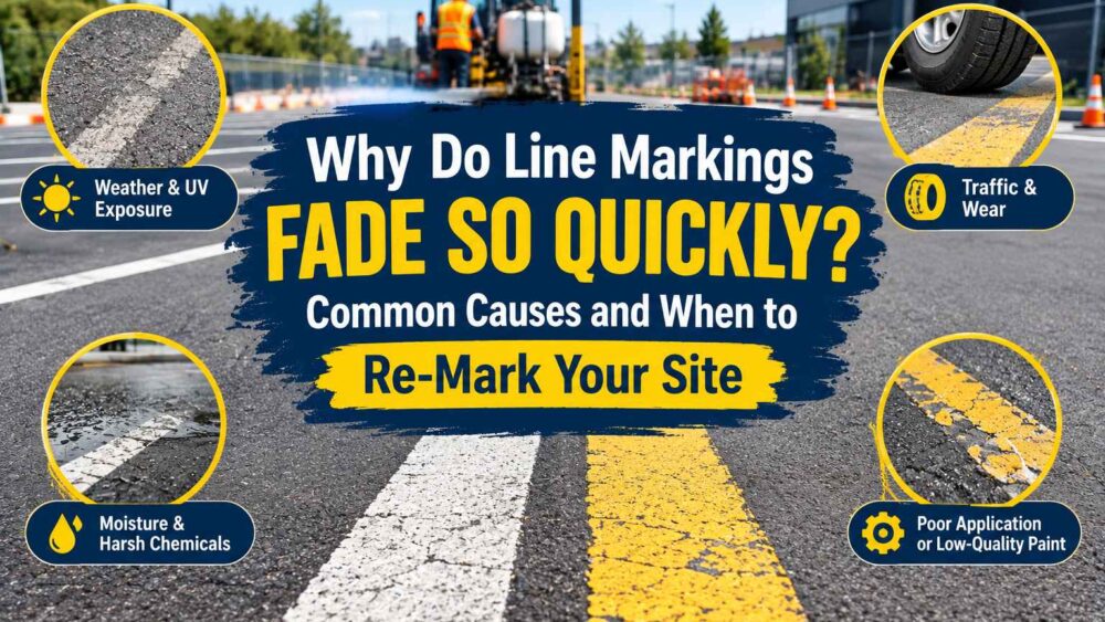 Why Do Line Markings Fade So Quickly? Common Causes and When to Re-Mark Your Site